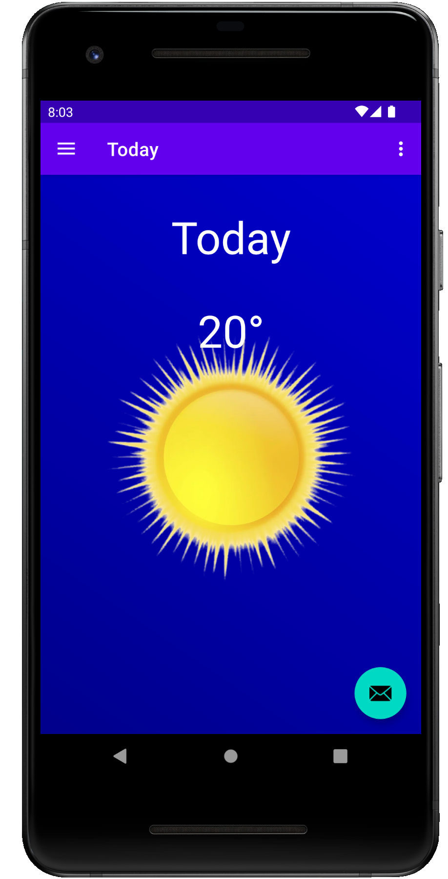 Always Sunny Weather App Interface